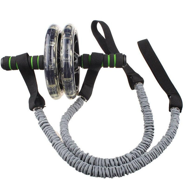 Containing wheels Ab Roller Wheel Pull Rope Waist Abdominal Slimming Fitness Fitness Resistance Bands Resistance wheel Training
