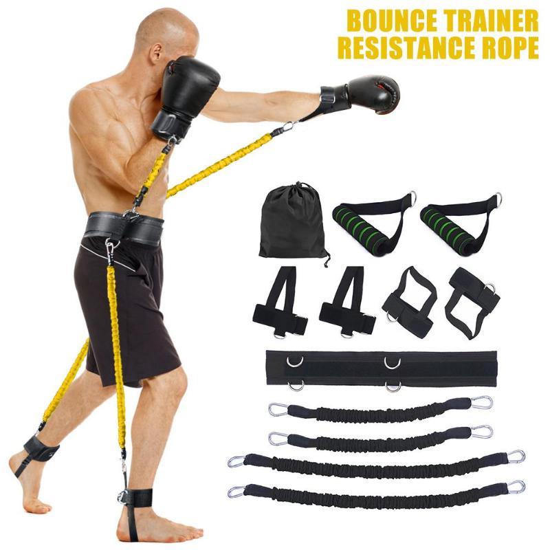Resistance Bands Stretching Strap Set for Leg Arm Waist Exercises Boxing Thai Home Gym Bouncing Strength Training Equipment
