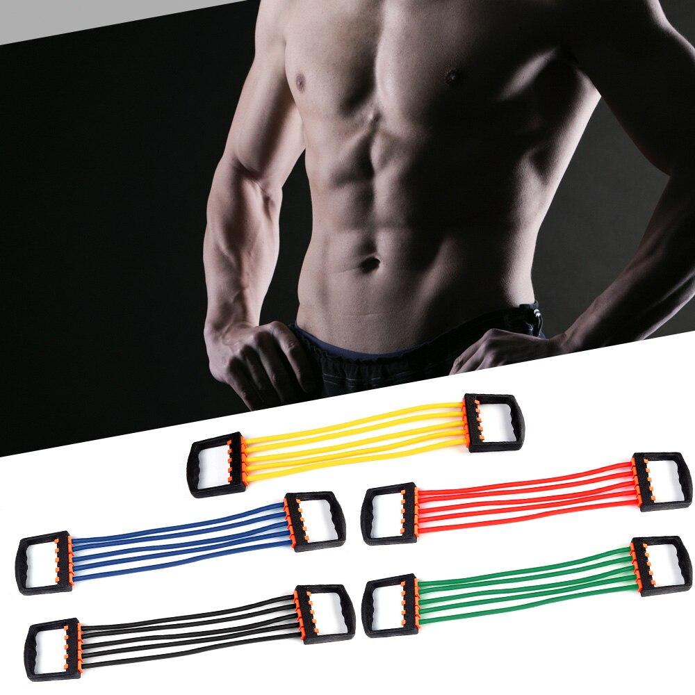 Portable Indoor Chest Expander Puller Adjustable Resistance Band Exercise Fitness Resistance Cable Rope Tube Chest Exerciser