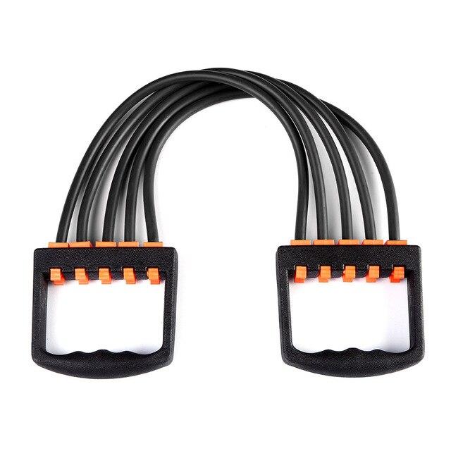 Portable Indoor Chest Expander Puller Adjustable Resistance Band Exercise Fitness Resistance Cable Rope Tube Chest Exerciser
