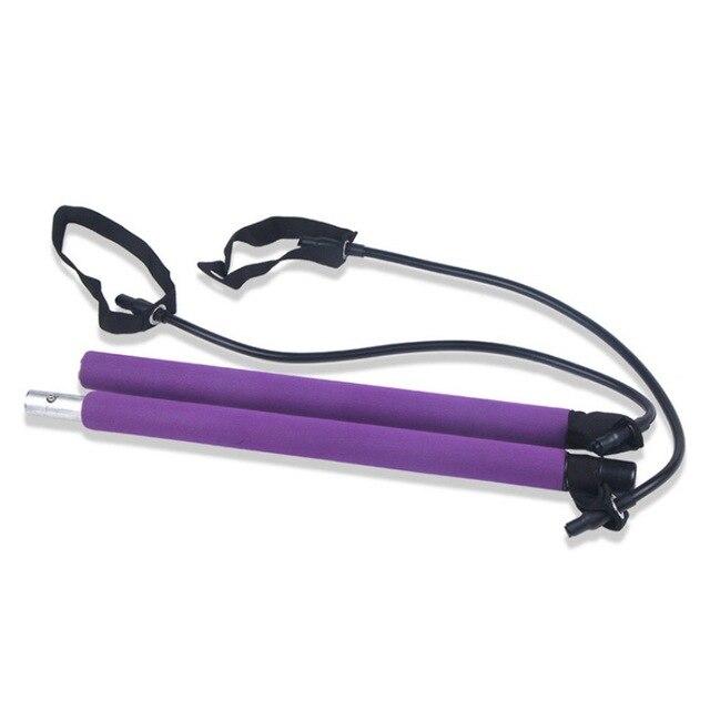 2019 Lightweight Pilates Bar Resistance Band And Toning Bar Portable Pilates Total Body Workout Yoga Fitness Stretch Stick