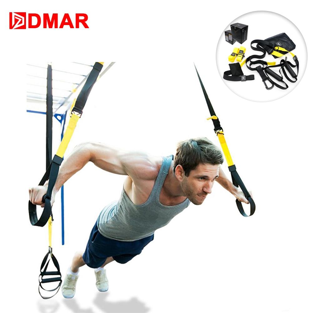 DMAR Resistance Bands Training Hanging belt Equipment Sport Gym workout Fitness Suspension Exercise Pull rope straps