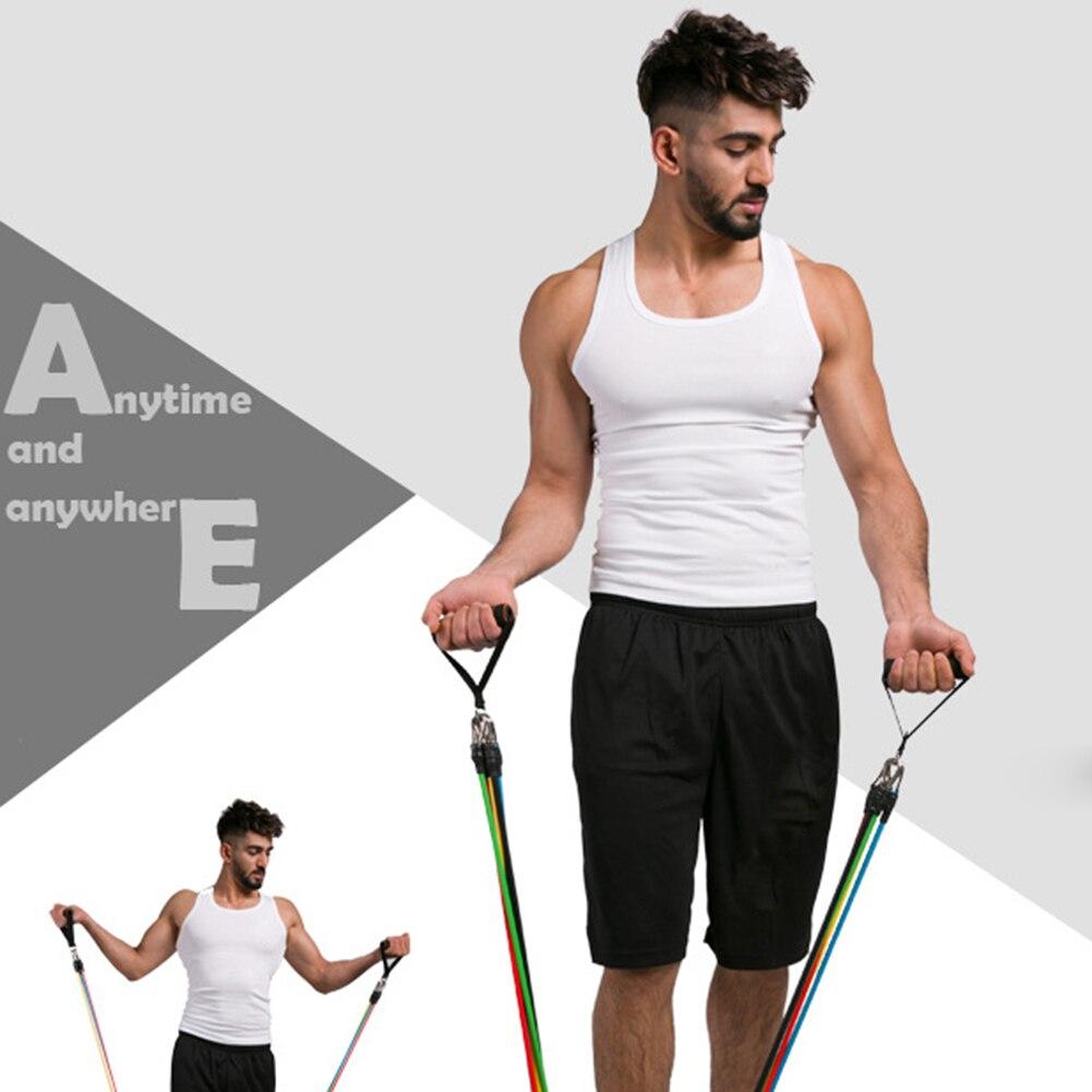 Resistance Bands Set Workout Bands with Door Anchor Handles and Ankle Upgraded TPE Straps For Resistance Training