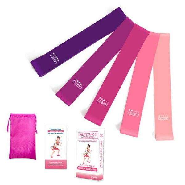 HOT sale Fitness Resistance Bands Elastic Band Natural Latex Mini Sport Gym Workout Expander Training Yoga Pilates Exercise