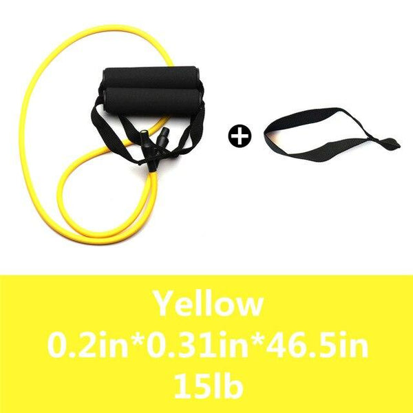 120cm Elastic Resistance Bands Fitness Workout Exercise Tubes Indoor Outdoor Training Rubber Tensile Expander Yoga Pull Rope