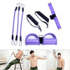 Resistance Bands with Footrest and Handle Set for Weight Loss Fitness Random Color DX88