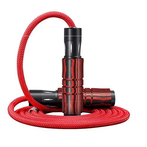 ROEGDAYN Adjustable 3m CrossFit Skip Rope Fitness Heavy / weighted Jump Rope with Metal Cable Bearing for Jumping Ropes Training