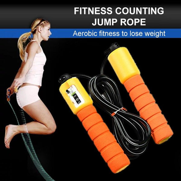 Accurate Counting Professional Sponge Electronic Counting Rope Students Sport Fitness Skipping Weight Loss Exercise Skipping