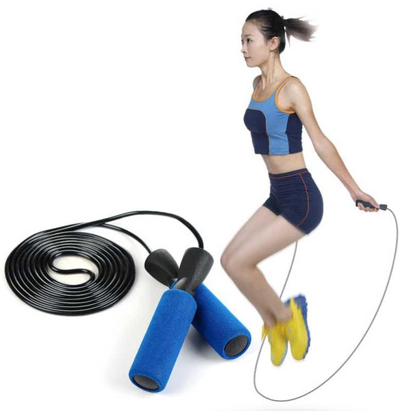 Women Iose Weight Jumping Rope  Fitness Training equipment The Man Gym Weighted Jump Cord Jumping Bearing Handle Wire Skipping