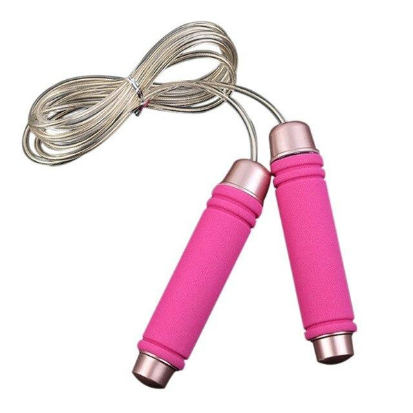 2019 New Wire Handle Weight Jumping Rope Gym Exercise Training Wire Skipping