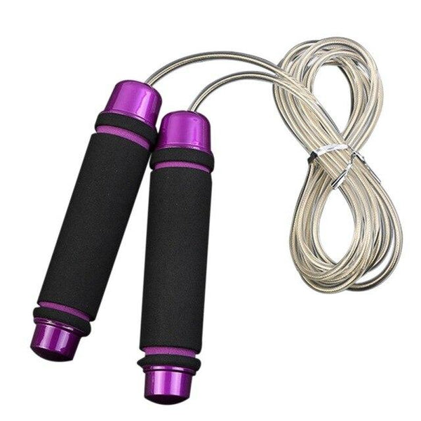 Professional Bearing PVC Wire Fitness Skipping Rope Single Skipping Load Block Rope Lose Weight Jumping Rope With Pack