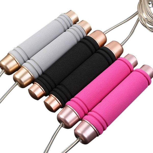 2018 New Skipping Rope 2.8M170 / 264g Weight Jump Rope Rope ABS Handle Metal Color Weight Loss Breathable Movement