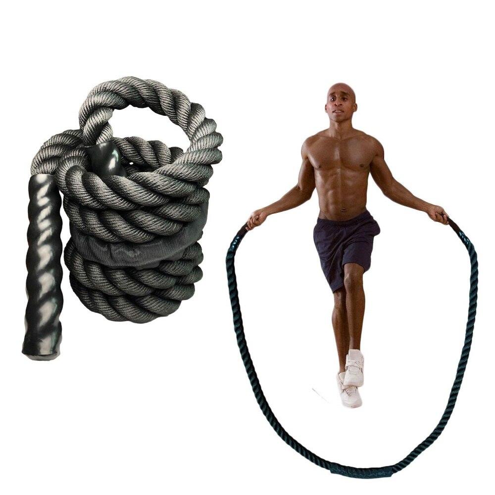 Heavy Weighted Jump Rope Skipping Rope Workout Battle Ropes for Men Women Total Body Workouts Power Training Improve Strength Bu