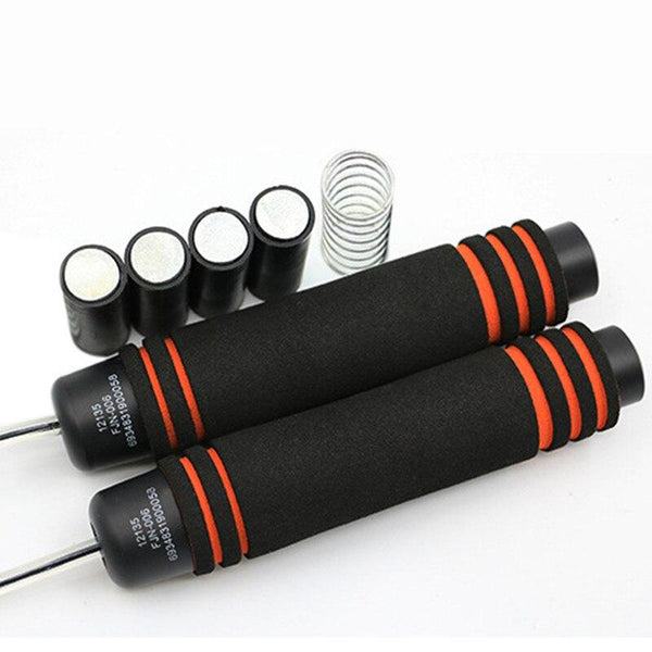 Skipping Rope 2.8m Adjustable Load Weight Bearing Jump Rope for Boxing MMA Fitness Training Workout Professional Competition