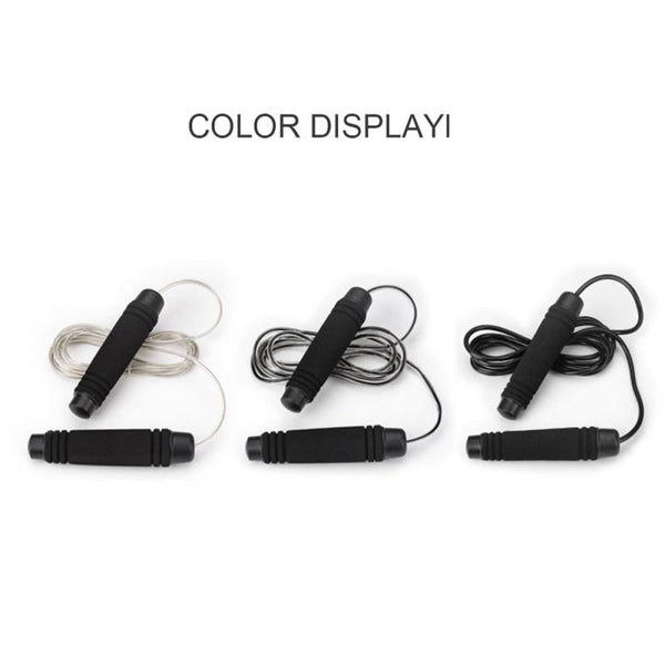 Outdoor PVC black weight bearing jump rope High quality luxury jump rope PP elastic sponge handle material 8