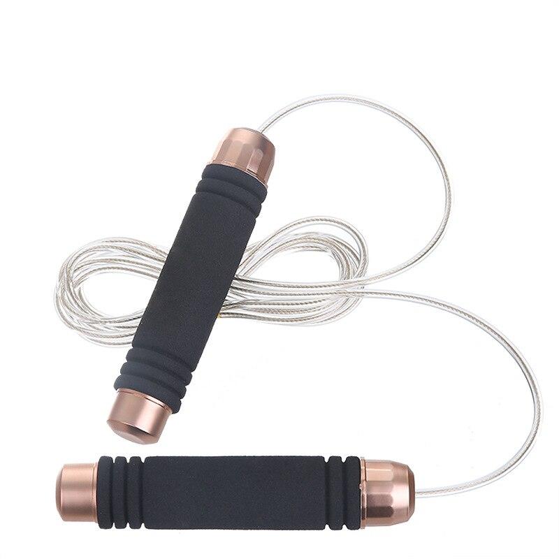 Adult Single Skip Rope Bearing Weight Speed Jump Ropes with Extra Speed Cable Ball Anti-Slip Sponge Handle Double Unders Women