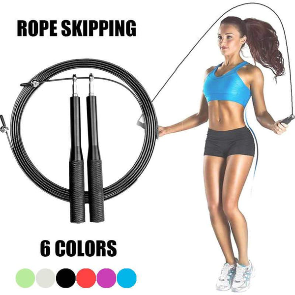 Hot High Speed 3M Steel Wire Jump Rope Anti-skid Handle Weight Loss Workout Fitness Jump Ropes MMA Boxing Training Jump Rope