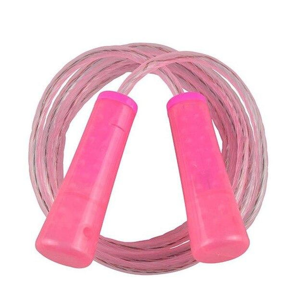 210CM PVC LED Light Jump Rope Men And Women Fitness Weight Loss Exercise Jump Rope Adult Children Student Training Jump Rope