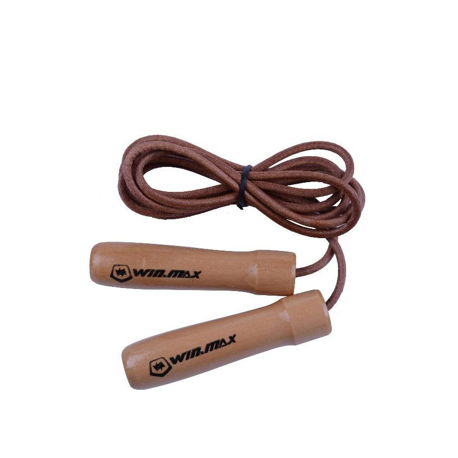Leather Skip Rope Jumping Rope Crossfit Lose Weight Body Sculpting Wooden Handle Fitness Home Workout Rope Sprungseil Springtouw