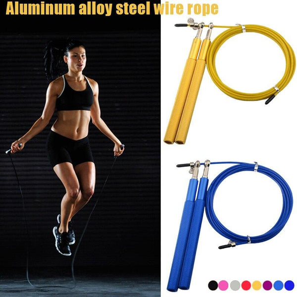 High Speed Skipping Rope Jump Rope Boxing Home Gym Fitness Workout Weighted 19ing