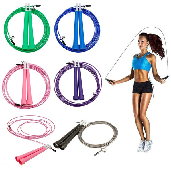 1PC Jump Rope Crossfit Speed Skipping Rope Strength Training Adjustable Jump Rope Fitness Fitness Exercise Cardio Lose Weight