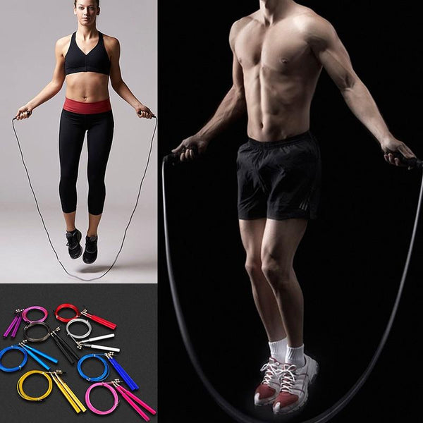 High Speed Skipping Rope Jump Rope Boxing Home Gym Fitness Workout Weighted FK88