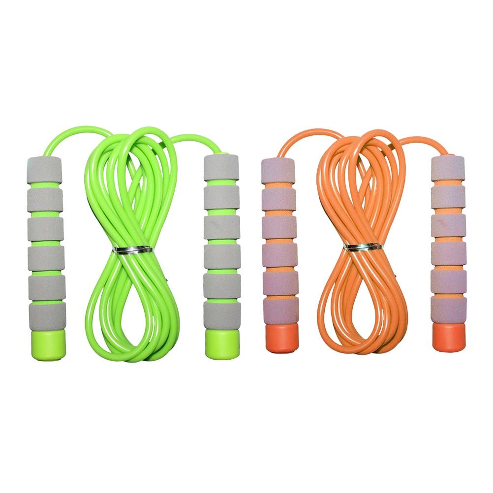 2 pcs Lightweight Children Jump Rope Soft Handles Speed Skipping Adjustable Jump Rope Lose Weight Exercise Fitness Equipment