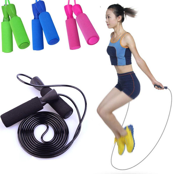 1PC Practical Aerobic Exercise Skipping Adjustable Bearing Jump Rope Comprehensive Fitness Exercise Weight Skip Rope Tool