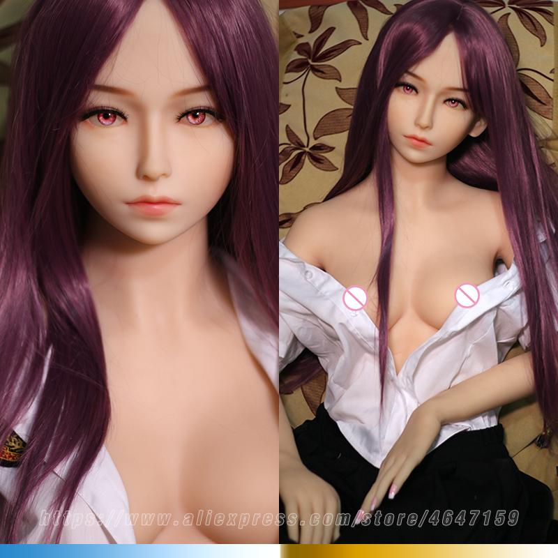 158cm New Full Silicone Big Breast Sex Dolls Oral Anal Vagina Japanese Skeleton Adult Mini Lifelike Anime Love Dolls for Men