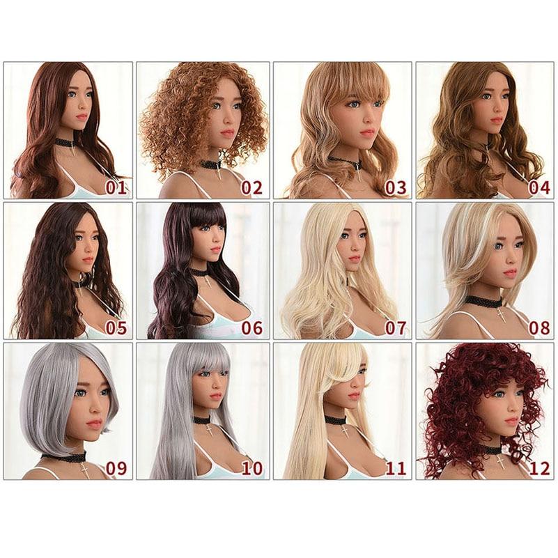 Sex Dolls Wig for love doll, hair for silicone sex dolls, fit for 100cm to 176cm love dolls head lifelike hair