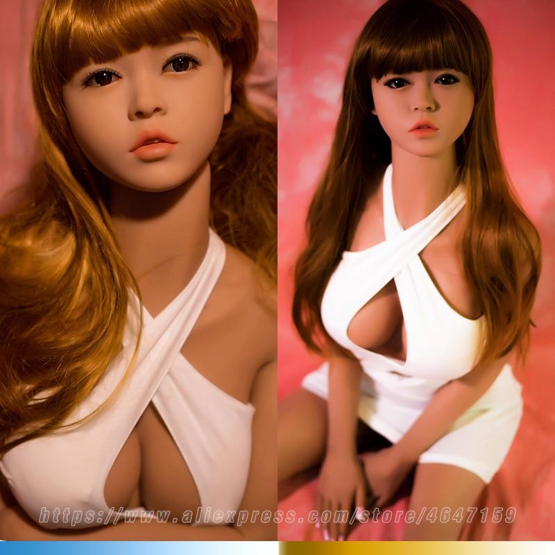 NEW 158cm Real Silicone Sex Dolls Metal Skeleton Sexual Love Dolls Real Breasts Vaginal Adult Toy Japanese Male Masturbation