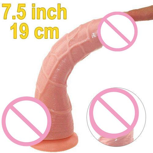 7.5 Inches Realistic Dildo Waterproof sex product for women big Silicone Huge dildos Flexible penis strong suction cup sex toy