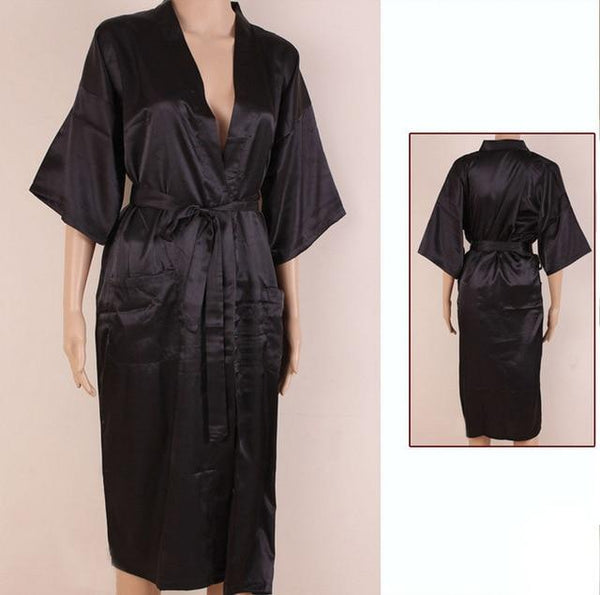 Navy Blue Men Sexy Silk Rayon Kimono Bathrobe Gown Chinese Style Male Robe Nightgown Sleepwear Plus Size S M L XL XXL XXXL MR006