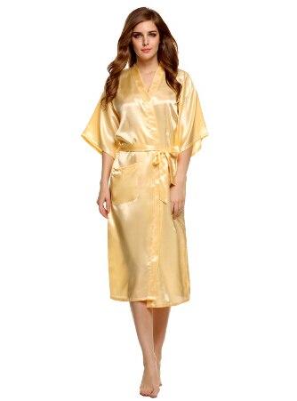 High Quality Black Women Silk Rayon Robe Sexy Long Lingerie Sleepwear Kimono Yukata Nightgown Plus Size S M L XL XXL XXXL A-050