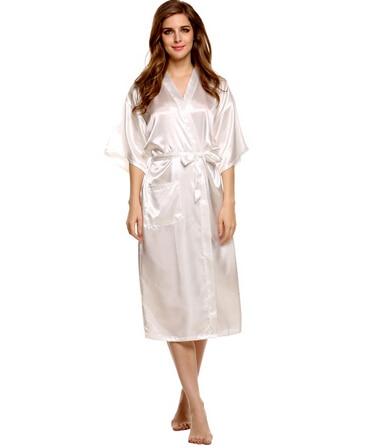 High Quality Black Women Silk Rayon Robe Sexy Long Lingerie Sleepwear Kimono Yukata Nightgown Plus Size S M L XL XXL XXXL A-050