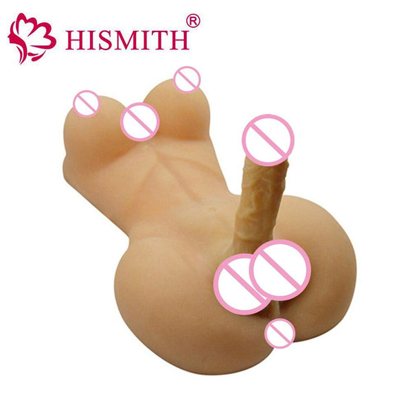 Real Solid Full Silicone Ladyboy Sex Doll with Big Breast and Penis, Love Doll for Women, Lesbian Gay Male Adult Dolls, Sex Toys