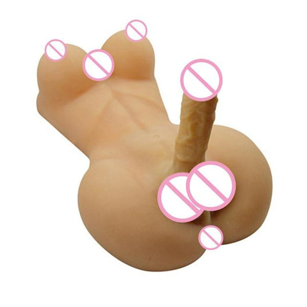 Real Solid Full Silicone Ladyboy Sex Doll with Big Breast and Penis, Love Doll for Women, Lesbian Gay Male Adult Dolls, Sex Toys