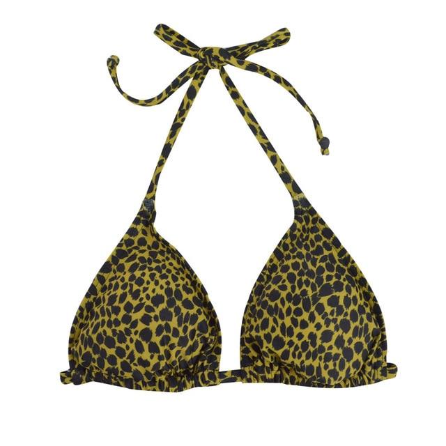 M&M Women Bikini Top Micro Bikini Samll Push Up Ruched String Solid Swimwear Beach Sexy Swimsuit Sporty Girls Beach Wear T606