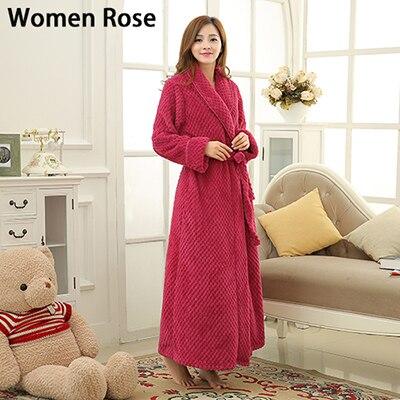 On Sale Mens Thick Waffle Extra Long Kimono Bath Robe Soft as Silk Bathrobe Men Warm Winter Robes Male Dressing Gown Nightgowns