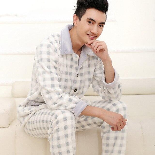 Thickening women winter flannel pajamas female coral fleece pajama sets sleepwear velvet long-sleeve casual nightgown