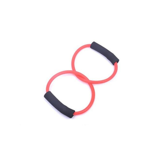 Light TPR Double Rings Resistance Band Exercise Cords for Yoga Workout,Body Building,Home Gym