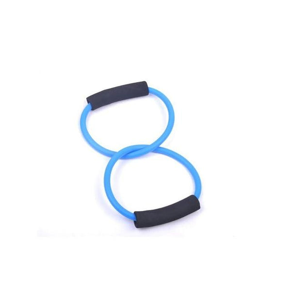 Light TPR Double Rings Resistance Band Exercise Cords for Yoga Workout,Body Building,Home Gym