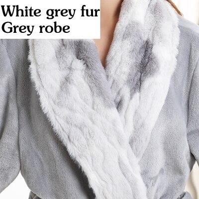 Lovers Soft fur Extra Long Thermal Bathrobe Men Plus Size Thick Flannel Warm Kimono Bath Robe Male Dressing Gown Winter Robes