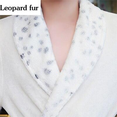 Lovers Soft fur Extra Long Thermal Bathrobe Men Plus Size Thick Flannel Warm Kimono Bath Robe Male Dressing Gown Winter Robes