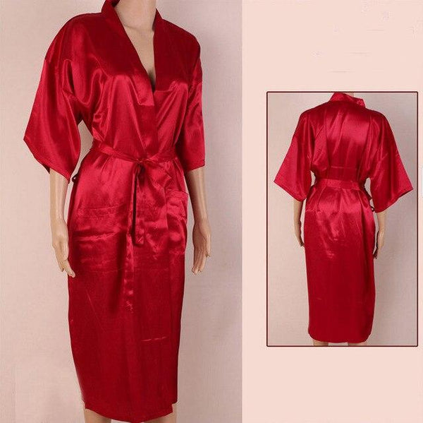 Black Chinese Men Faux Silk Robe Summer New Kimono Bath Gown Bathrobe Nightgown Sleepwear Pijama Size S M L XL XXL XXXL MR005