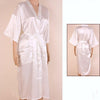 Black Chinese Men Faux Silk Robe Summer New Kimono Bath Gown Bathrobe Nightgown Sleepwear Pijama Size S M L XL XXL XXXL MR005