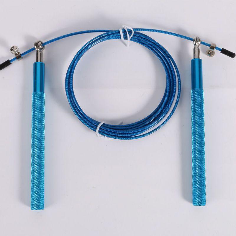 New Jump Rope Fitness Equipment Lose Weight Fitness Rope Speed Ball Bearing Aluminum Handle Stainless Steel Cable Skipping