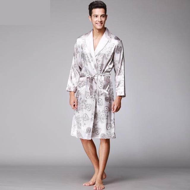 Luxury Paisley Pattern Kimono Robes Men's Silk Satin Nightgown Women Kimono Dressing Gown Bathrobe Sleepwear Pajamas Sets