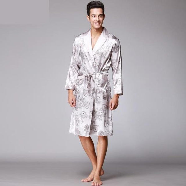 Luxury Paisley Pattern Kimono Robes Men's Silk Satin Nightgown Women Kimono Dressing Gown Bathrobe Sleepwear Pajamas Sets