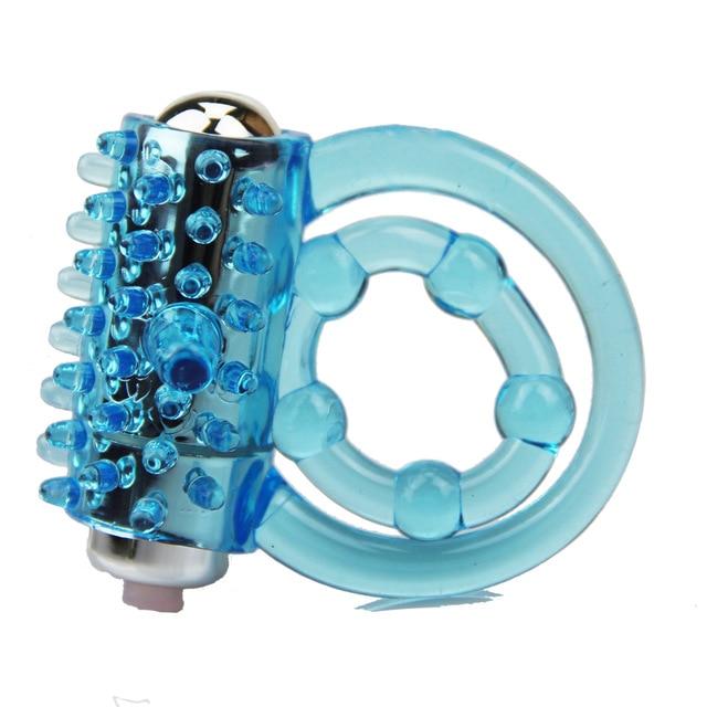 CandiWay mini Vibrators rings double cockring Delay Premature Ejaculation penis ball loop lock Sex Toys product for Men